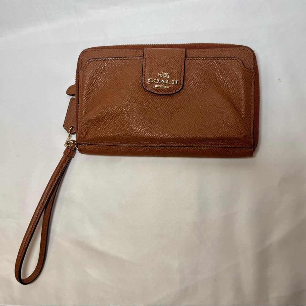 Coach Tan Wristlet